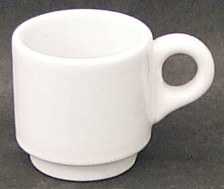 Mesa White Sand (Made in Portugal) Flat Demitasse Cup