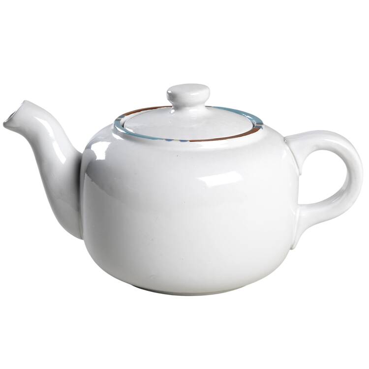 Mesa White Sand (Made in Portugal) Tea/Coffee Pot & Lid