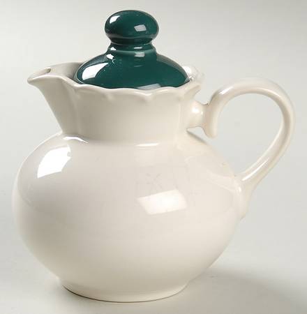 Miss Match Green Creamer & Lid