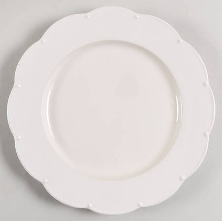 Miss Match White Salad Plate