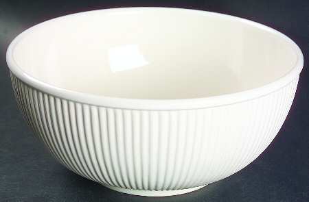 Miss Match White 9" Round Vegetable Bowl