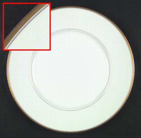 Monogram Gold Dinner Plate