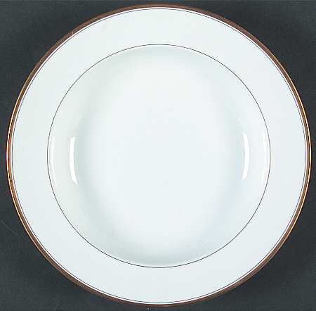 Monogram Gold Rim Soup Bowl