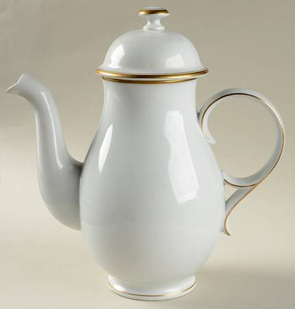 Monogram Gold Coffee Pot & Lid