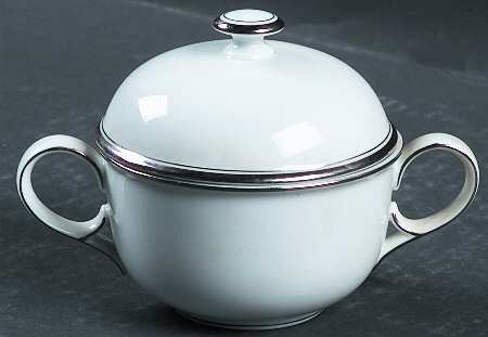 Monogram Platinum Sugar Bowl & Lid