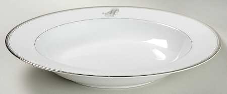Monogram Platinum Large Rim Soup Bowl