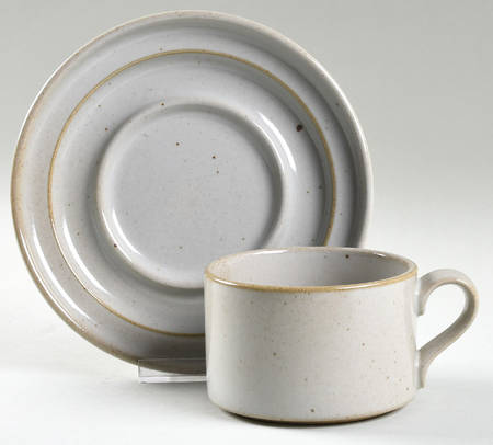 Nielstone Sugar Sand Flat Cup & Saucer Set