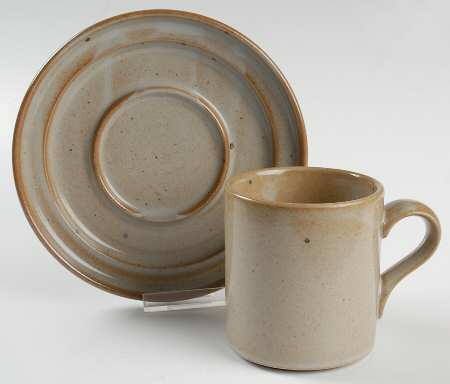 Nielstone Sugar Sand Flat Cup & Saucer Set