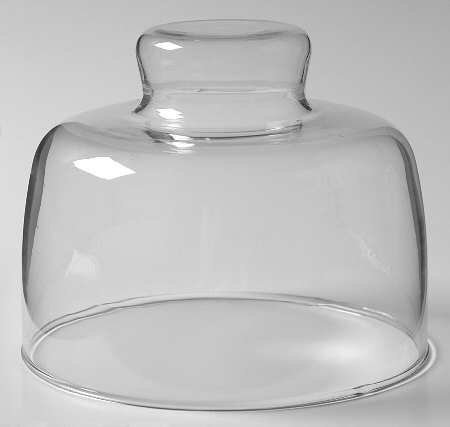 Nielstone Sugar Sand Glass Dome for Cheese and Cracker Set,