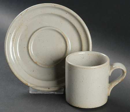 Nielstone Sugar Sand Flat Cup & Saucer Set