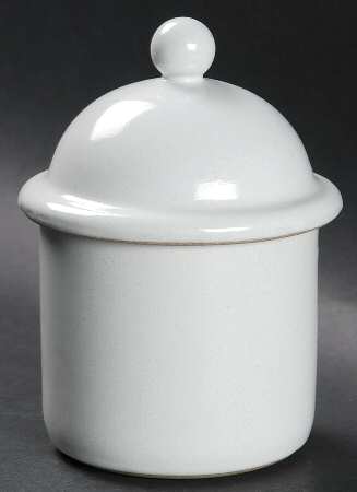 Nielstone White Sugar Bowl & Lid