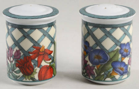 Nordic Garden-Lattice & Ribbon Salt & Pepper Set