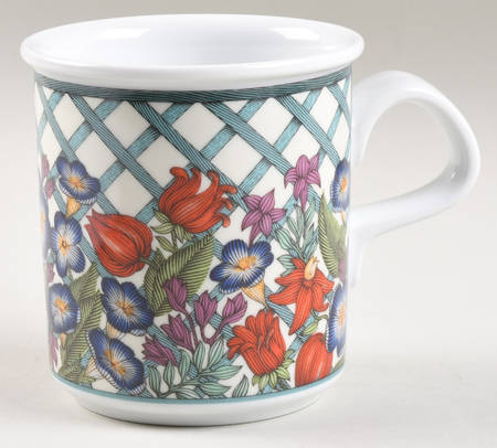 Nordic Garden-Lattice & Ribbon Mug