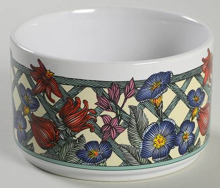 Nordic Garden-Lattice & Ribbon Ramekin