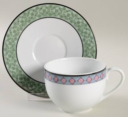 Trieste Flat Cup & Saucer Set