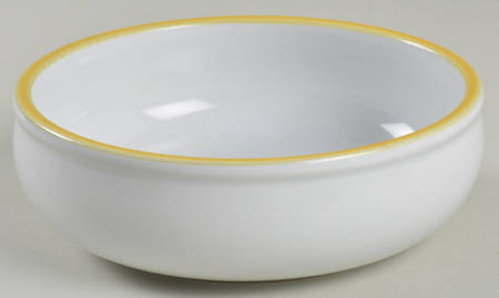 Rainbow Yellow Coupe Soup Bowl