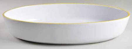 Rainbow Yellow 15" Oval Baker