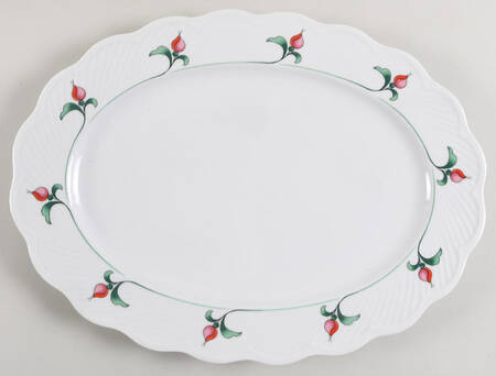 Rosebud 15" Oval Serving Platter