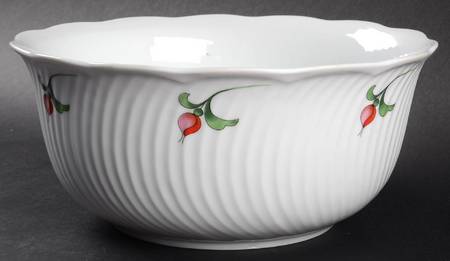 Rosebud 8" Round Vegetable Bowl