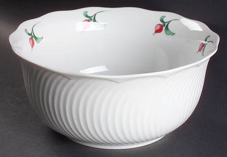 Rosebud 8" Round Vegetable Bowl