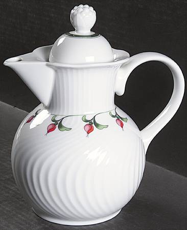 Rosebud Coffee Pot & Lid