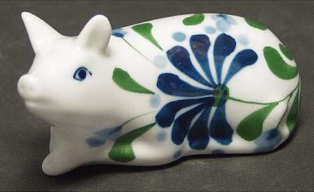 Sage Song Pig Figurine