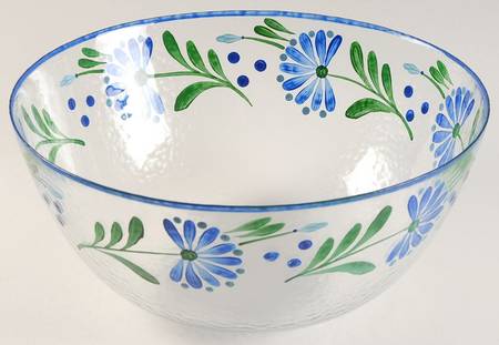 Sage Song 11" Glassware Salad Bowl