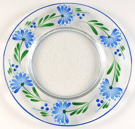 Sage Song 13" Round Glass Plate