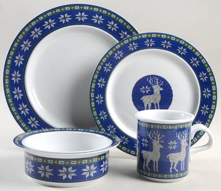Snowfall 4 Piece Place Setting