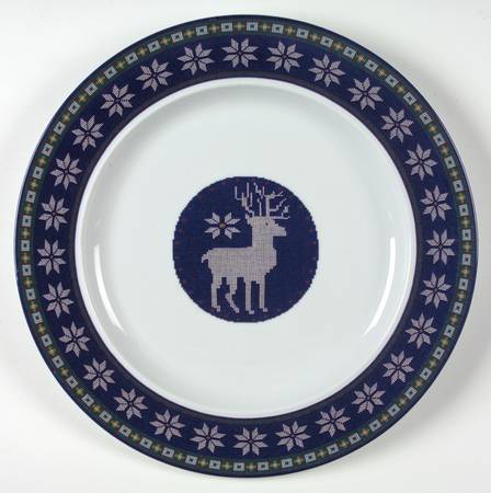 Snowfall 13" Chop Plate (Round Platter)