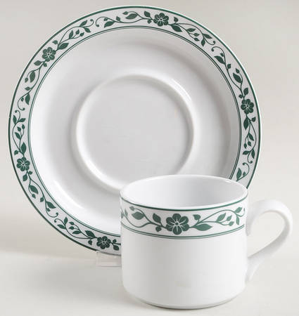 Springhavn Flat Cup & Saucer Set