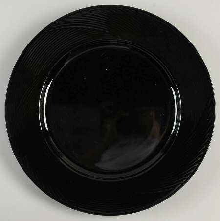 Tapestries Midnight Black 12" Chop Plate (Round Platter)