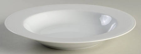 Tapestries Winter White Large Rim Soup Bowl