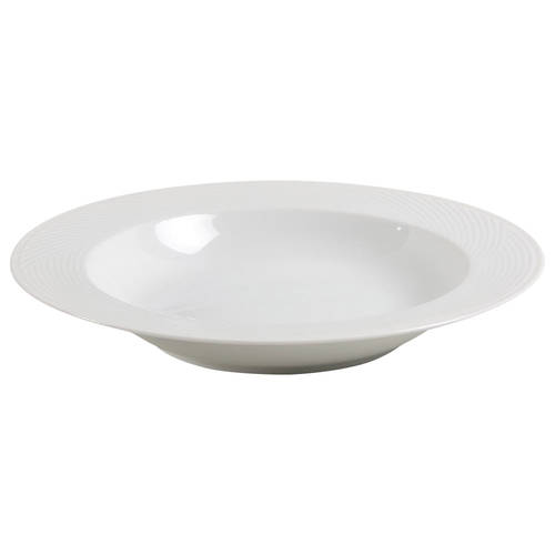 Tapestries Winter White Large Rim Soup Bowl
