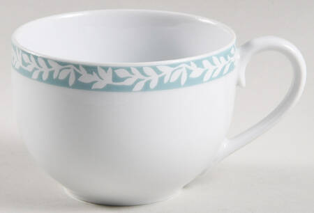 Trellis Mint Green Flat Cup