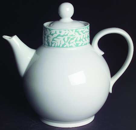 Trellis Mint Green Coffee Pot & Lid