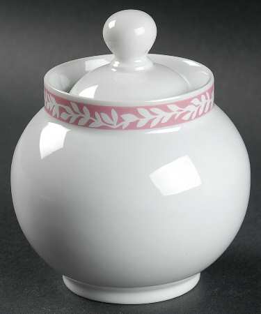 Trellis Rose Sugar Bowl & Lid