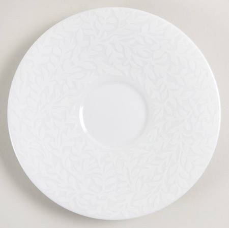 Trellis White Saucer for Demitasse Cup