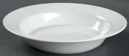 Trellis White Rim Soup Bowl by Dansk