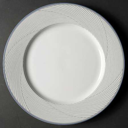 Twill Blue 12" Chop Plate (Round Platter)