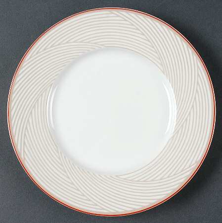 Twill Red Bread & Butter Plate