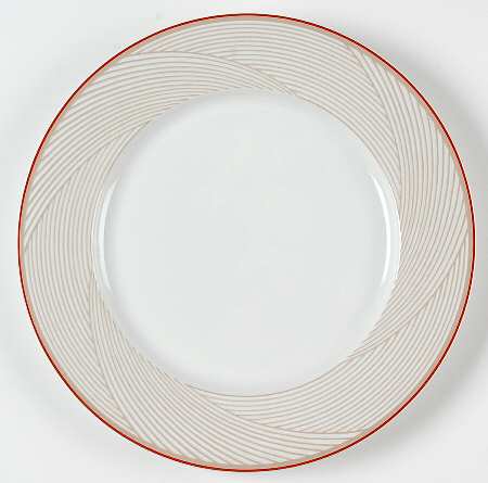 Twill Red 12" Chop Plate (Round Platter)