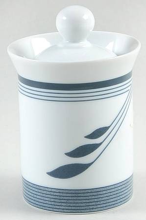 Willoworks Blue Sugar Bowl & Lid