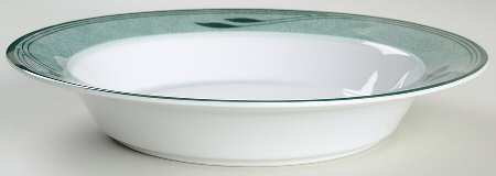 Willoworks Green Rim Soup Bowl