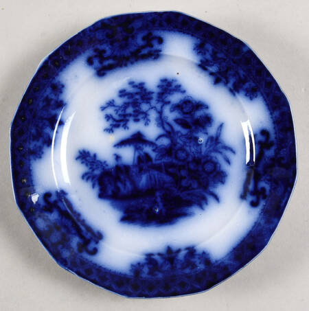Amoy (Flow Blue) Bread & Butter Plate