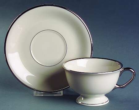 Eternity Footed Cup & Saucer Set