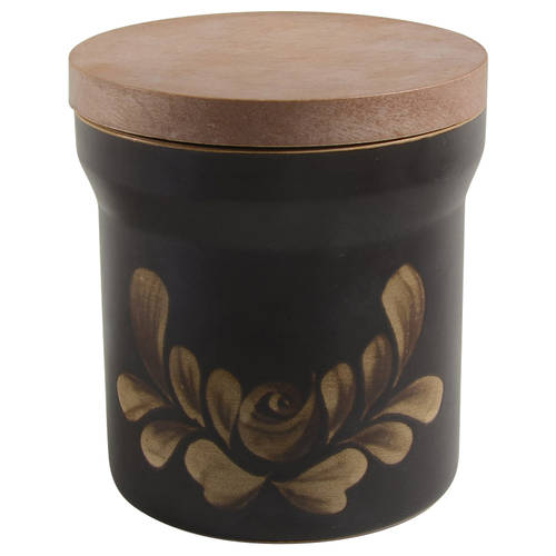 Bakewell Small Canister & Wood Lid by Denby-Langley