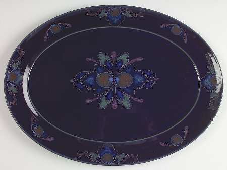 Baroque 14" Oval Serving Platter by Denby-Langley