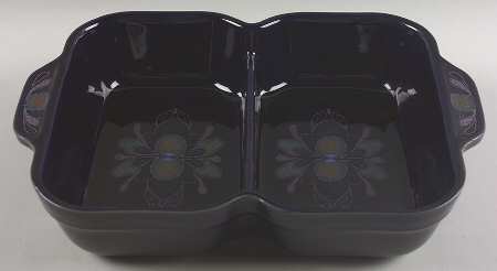 Baroque Rectangular Divided Vegetable Bowl by Denby-Langley