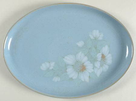 Blue Dawn 12" Oval Serving Platter
